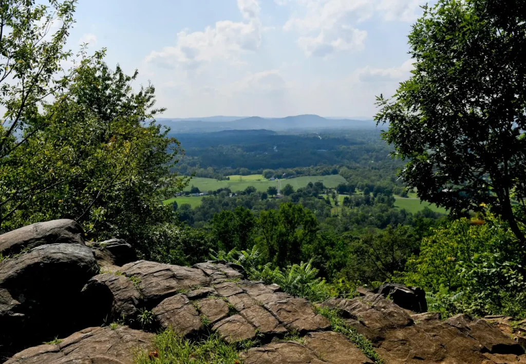 Scenic view on top of Monocacy Hill trail